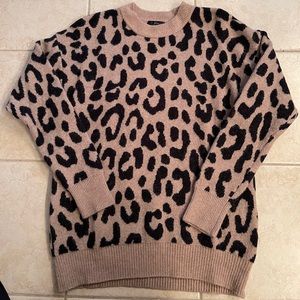 JCREW Leopard print sweater- Medium